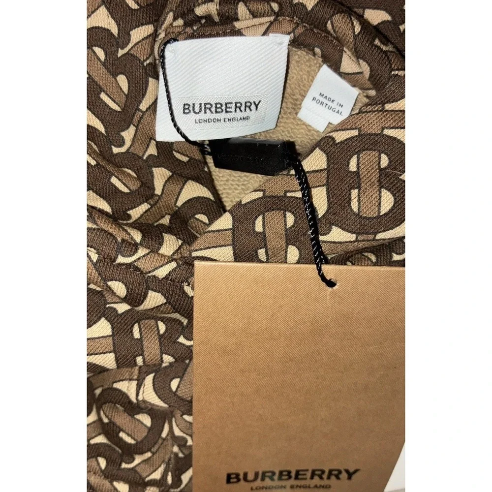 Burberry Dog Pet Hoodie S Bridle Brown TB Monogram NEW